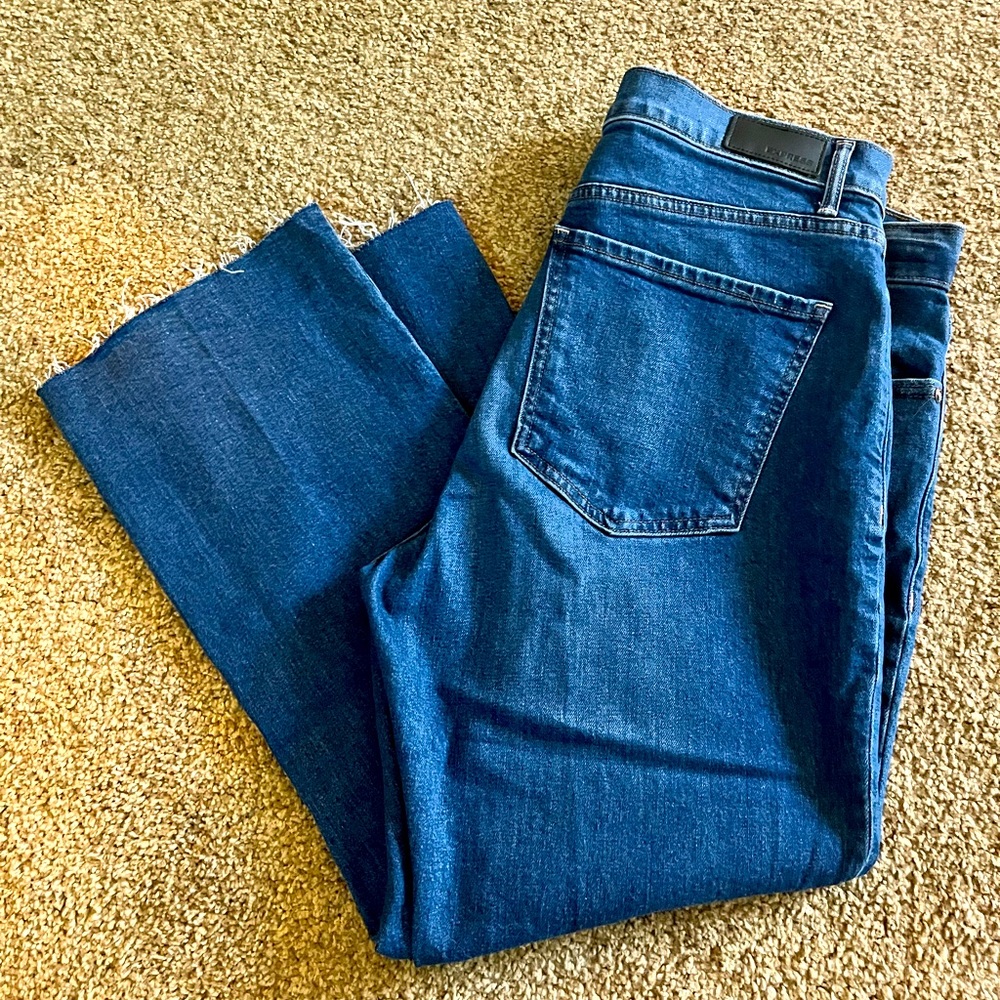 Express Cropped High Rise Flare Jeans